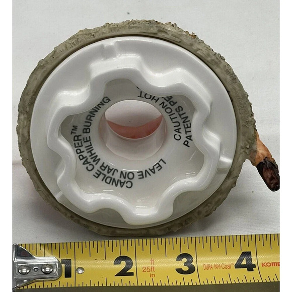 S'Toppers Pumpkin and Scarecrow Candle Capper 4” Ceramic Fall - Picture 11 of 12